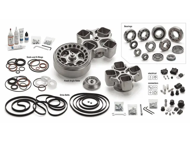 Centrifuge service parts including rotors, bearings and components