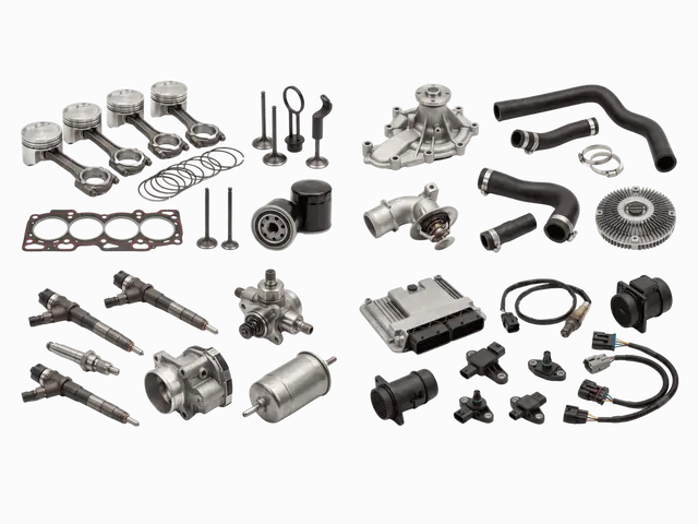 Engine and system operational replacement parts for engines, cooling, fuel and control systems