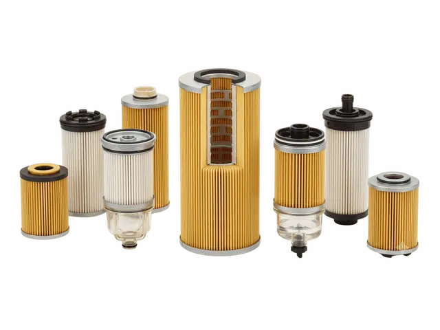 Cartridge fuel filter protecting injection systems from contaminants and water