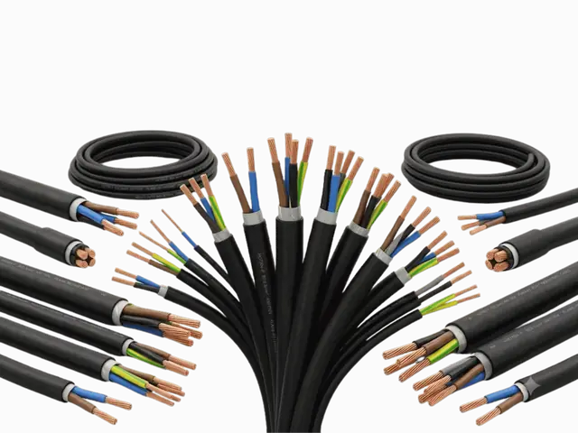 LV flexible rubber cables